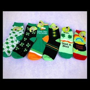St Patrick’s Day bundle 6 pk socks 🍀☘️🎉‎